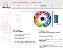 Tablet Screenshot of genesia.fr